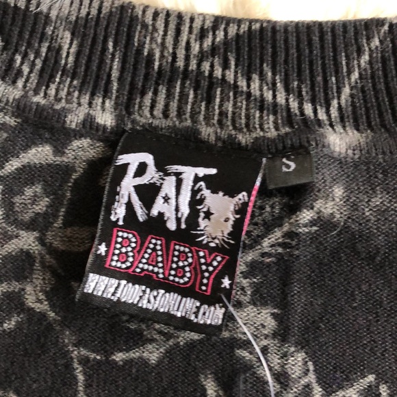 NWT Rat Baby Glitz Grunge Street Couture Cardigan - Picture 13 of 16